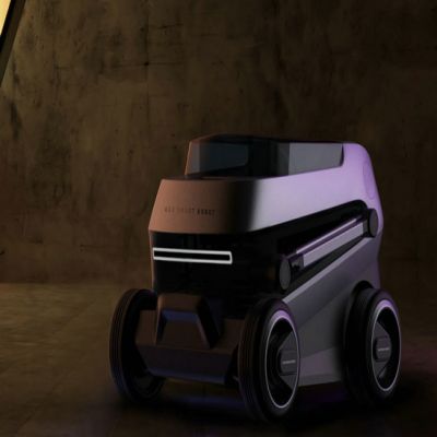 智能洗車機器人手板模型